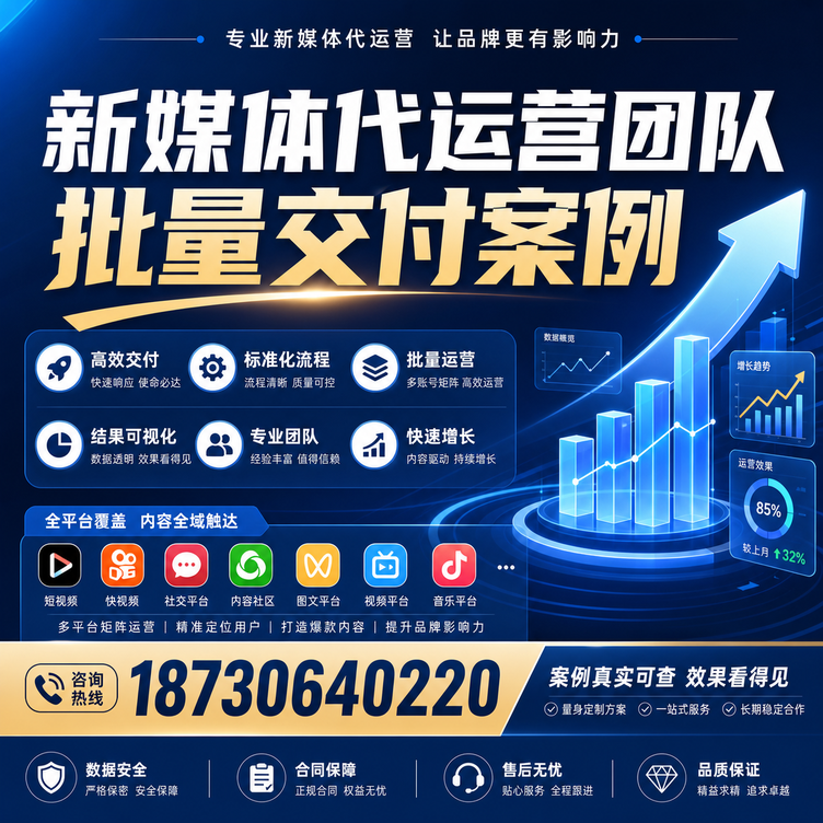 黄石代运营公司多客户账号批量高效交付案例